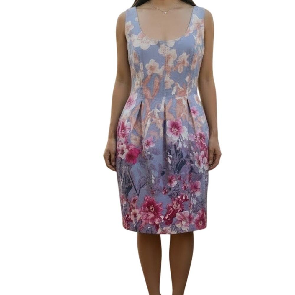 Nine West Jazzberry combo floral dress size 12